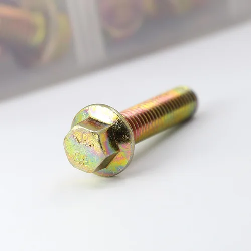 Miniatura 8 de Kit de 240 piezas de pernos y tuercas con brida de grado 8.8 M5 M6 M8, pernos hexagonales métricos con brida y tuercas, incluye 14 tamaños más