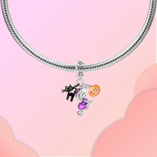 Miniatura 105 de LUXILLA Abalorio de plata de ley 925 para madre, hija, abuela, para familia, amor, madre, hija, abuela, para pulseras, collares, dijes, abalorios