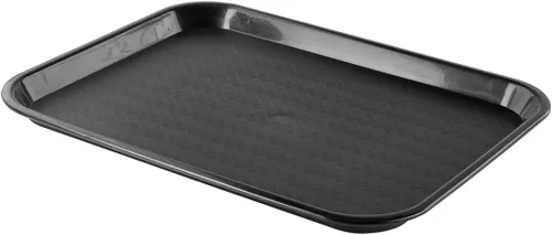 Miniatura 13 de Restaurantware Bandejas de comida rápida, paquete de 10 bandejas de plástico para cafetería, de 10 x 14 pulgadas, rectangulares verdes, aptas