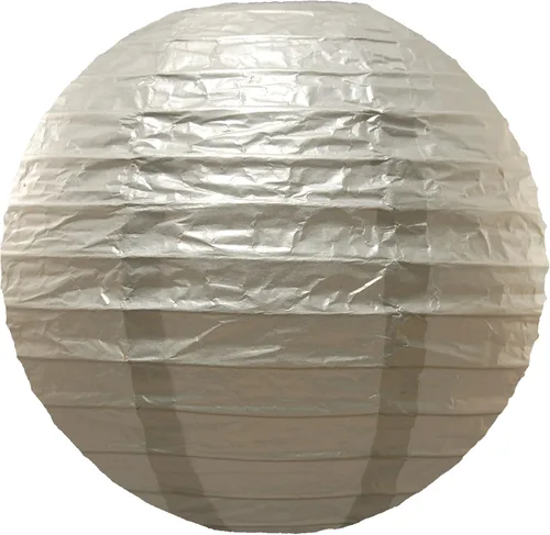 Miniatura 6 de LumaBase Linternas redondas de papel, oro metálico - Juego de 5