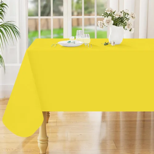 Miniatura 19 de Smiry Mantel cuadrado de vinilo impermeable de 54x54 pulgadas, protector de manteles de vinilo lavables, funda de mesa resistente a derrames