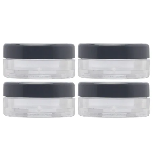 FOMIYES Recipientes de polvo de maquillaje con tamiz y tapas, caja de polvo suelta vacía para polvo, estuche para polvos de cosméticos (0.35 oz), 4