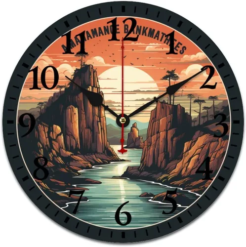 Miniatura 13 de Reloj de pared retro vintage de 16 pulgadas, estilo francés, estilo toscano y estilo vintage, funciona con pilas, con movimiento de cuarzo, números