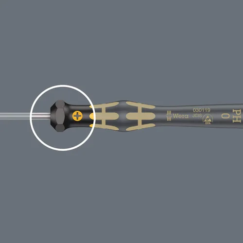 Miniatura 10 de WERA 05030103001 1578 A ESD Kraftform Micro Destornillador para tornillos ranurados, 0.016 x 0.079 x 2.362 in