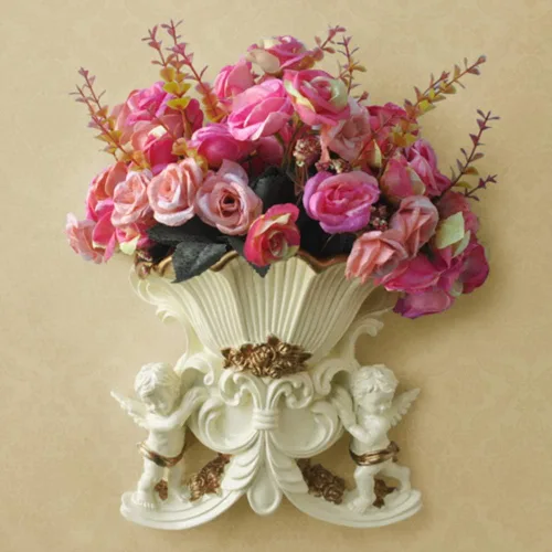 Maceta colgante para interiores y pared, contenedor de decoración de pared de ángel, maceta decorativa colgante, soporte para florero de flores M