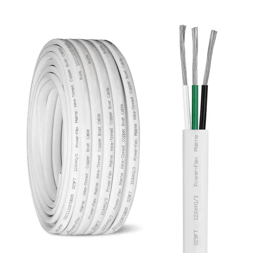 Miniatura 10 de Cable marino triplex de calibre 16, cable de cobre estañado para barco, 100 pies 16 AWG estándar USA OFC alambre de cobre libre de oxígeno