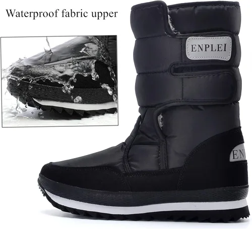 Miniatura 3 de DADAWEN - Botas de nieve impermeables para mujer