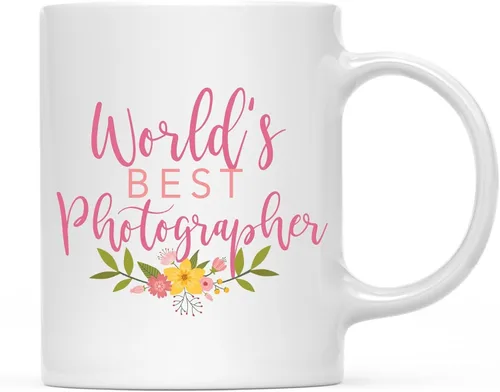 Miniatura 28 de Andaz Press Taza de café de 11 oz, regalo de broma de la mejor abbuela del mundo, diseño floral, paquete de 1