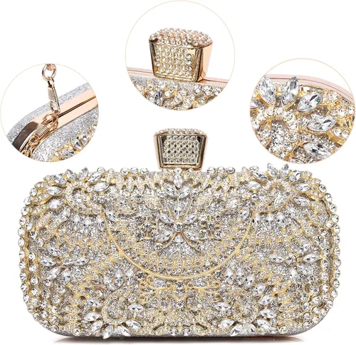 Miniatura 4 de Bolso de mano de noche para mujer boda fiesta de graduación regalo de Navidad y fiesta de Navidad