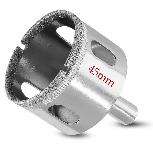 Miniatura 8 de Luomorgo Sierra de agujero de diamante de 35mm/1 3/8 Pulgadas, brocas de diamante de 1.1 pulgadas de profundidad de corte para vidrio, cerámica