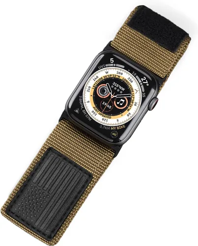 Miniatura 14 de Tefeca Serie Fortitude USA Band Ultra Ancho Compatible con Apple Watch Ultra 2/Ultra 49mm, Serie 10 46mm, Serie 9/8/7 45mm, SE2/SE/6/5/4 44mm