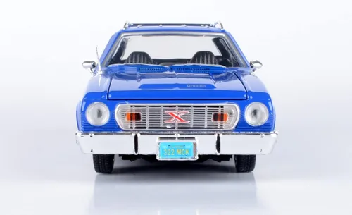 Miniatura 7 de Motormax 1974 AMC Gremlin X 1:24 Modelo fundido a presión Forgotten Classics Series 79045 Azul