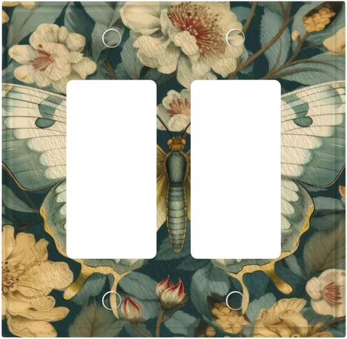 Miniatura 85 de Cubiertas Decorativas de Arte para Interruptores de Luz, Hojas de Otoño, Placa de Pared de Palanca Individual, Cubierta Decorativa de Interruptor