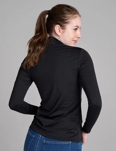Miniatura 4 de LAPASA Women Mock Neck Thermal Underwear Top Undershirt Lightweight Midweight Fleece Lined Long Sleeve Base Layer L87L89
