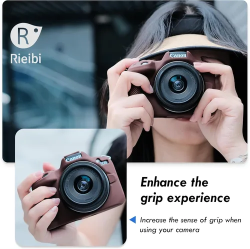Miniatura 7 de Rieibi EOSR50 EOS R50 Estuche, Estuche Protector de Silicona Suave para Cámara Vlogging Canon EOS R50 EOSR50, Estuche de Agarre para Cámara Cuerpo