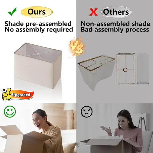 Miniatura 4 de AIEAMPDO Juego de 2 lámparas de mesa de resina estilo granja táctiles de 25" con 2 puertos USB, regulables de 3 vías, rústicas vintage, lámparas