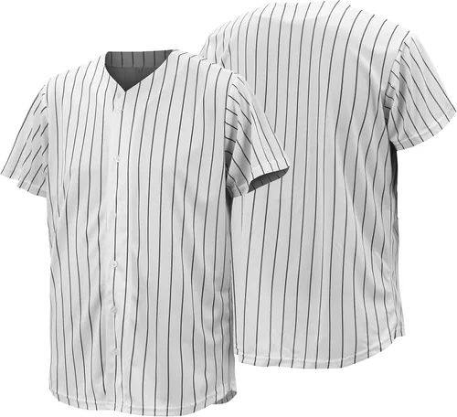 Miniatura 11 de Camiseta de béisbol para hombres y mujeres, uniformes deportivos hipster hip hop, camisas de manga corta para camisa personalizada con botones