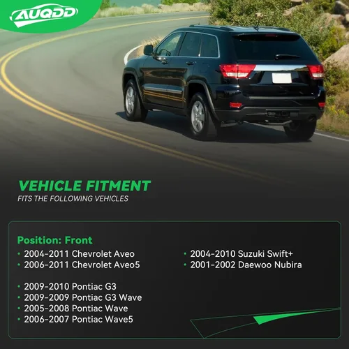Miniatura 3 de AUQDD 2 piezas K80502 Enlace estabilizador de barra estabilizadora delantera compatible con Chevy Aveo 2004-2011, 06-11 Aveo5 / 09-10 Pontiac G3