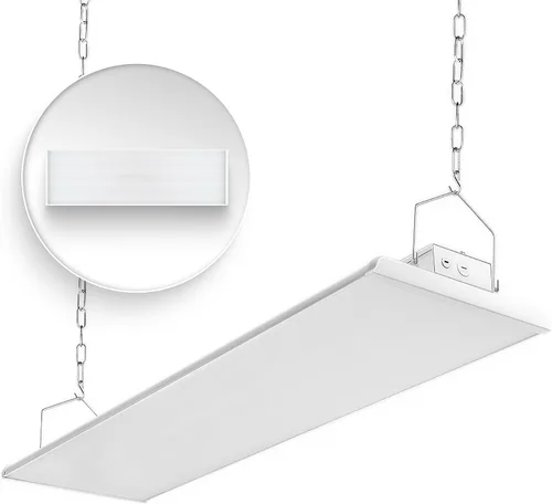 Miniatura 11 de Konlite - Luces de tienda LED lineales de 2 pies, 105W, 14,170 lm de techo de bahía para uso comercial e industrial, luces de tienda sin