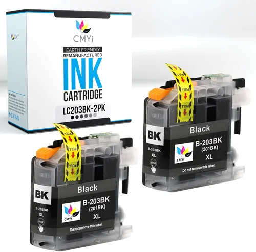 Miniatura 10 de LC203 - Cartucho de tinta de repuesto negro para Brother DCP-J4120DW, MFC-J4320DW, J4420DW, J460DW, J4620DW, J4625DW, J480DW, J485DW, J5320DW