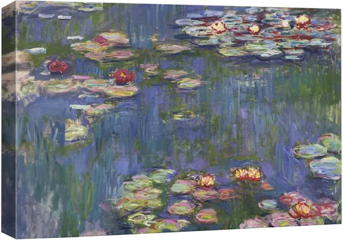 Miniatura 15 de Lienzo decorativo para pared, diseño de Van Gogh 32. Lirios y rosas