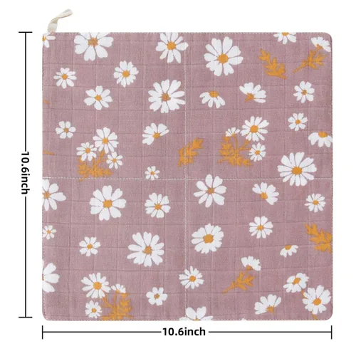 Miniatura 4 de LifeTree Toallas de muselina para bebé, paquete de 6 paños de lavado unisex para niños y niñas, 70% viscosa de bambú y 30% algodón, toallas de baño