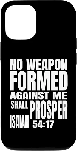 Miniatura 25 de iPhone 13 Pro No hay arma formada contra mí prosperará Isaías 54:17