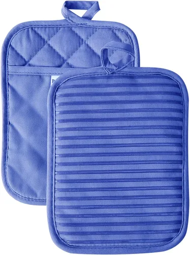Miniatura 6 de Kitchen Everyday - Juego de 2 soportes para ollas básicos resistentes al calor, silicona suave, resistente al agua, guantes de horno con bolsillo