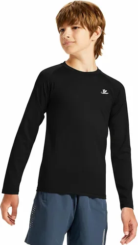 Miniatura 2 de DEVOROPA Camiseta térmica de compresión para niños y jóvenes, camiseta interior de manga larga de forro polar para fútbol y béisbol