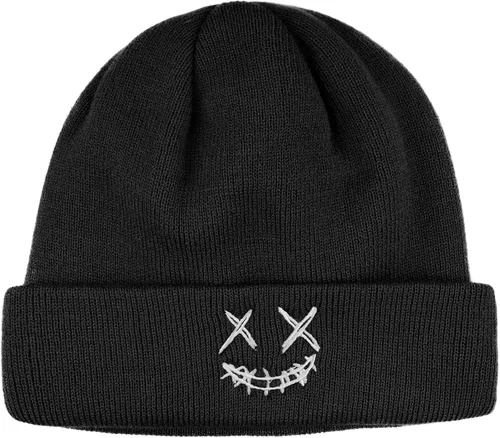 Miniatura 4 de Croogo Gorros de invierno para mujer, elásticos y cálidos, con forma de calavera para hombre, con puños, de acrílico, calaveras de esquí