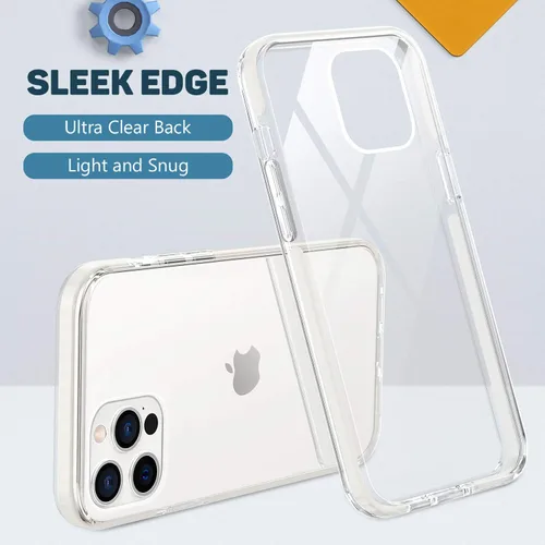 Miniatura 3 de MATEPROX Carcasa para iPhone 12 Pro e iPhone 12, transparente y delgada, a prueba de golpes y caídas, transparencia de cristal