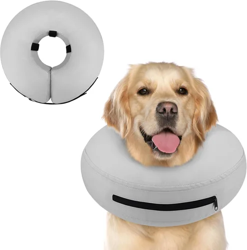 Miniatura 29 de Supet Cono Inflable para Perro para Perros Grandes, Medianos y Pequeños, Collar de Cono Suave para Perros y Gatos, Collar EC para Cuello de Perro