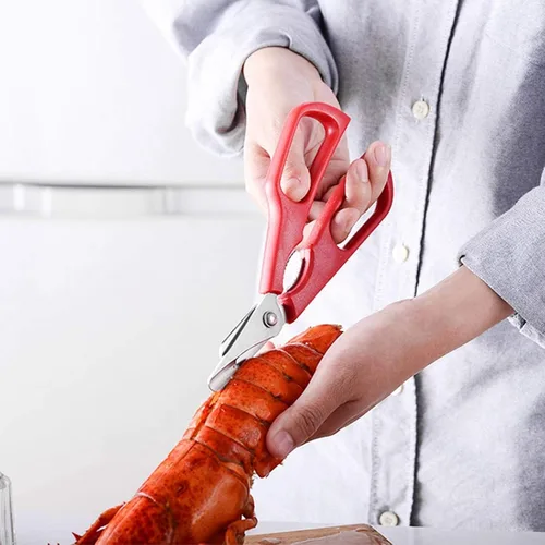 Miniatura 4 de Tijeras de mariscos Tijeras de langosta de acero inoxidable para camarones y cangrejos de langosta, tijeras desmontables para mariscos