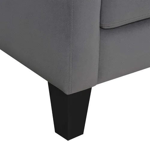 Miniatura 3 de AC Pacific Ally - Sillón de poliéster Mid-Century color gris