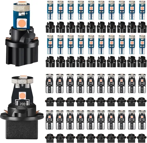 Miniatura 9 de BBTO 20 Set T5 T10 LED Bulbs Dash Lights with Twist Socket Instrument Dashboard Light LED Bulbs for Interior Car Lights Dashboard Instrument Panel
