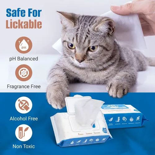 Miniatura 6 de Toallitas para perros para patas y traseros, 600 unidades, 6 paquetes de toallitas para mascotas para perros y gatos, toallitas para cachorros