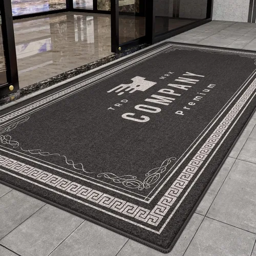 Miniatura 8 de Tapetes personalizados para interiores y exteriores, tapete de suelo con logotipo personalizado, tapete comercial con respaldo de goma