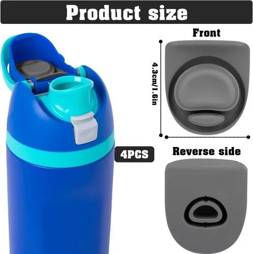 Miniatura 2 de 4 tapones de repuesto para Owala de 19/24/32/40 onzas, junta de tapa superior de botella compatible con Owala FreeSip junta de tapón de botella