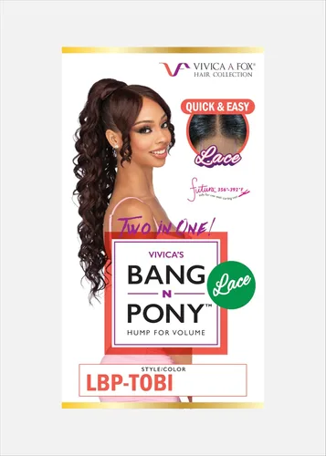 Miniatura 4 de Vivica A. Fox LBP-TOBI, Bang & Pony, encaje rápido y fácil, color 2, marrón oscuro