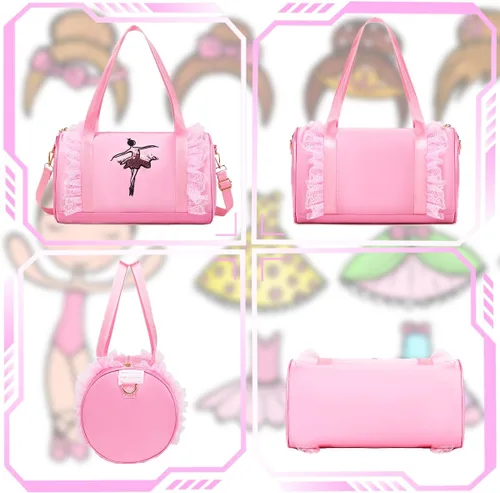 Miniatura 2 de Lindo Ballet Dance Bag Princess Mochila Rosa Bolso de hombro Niñas