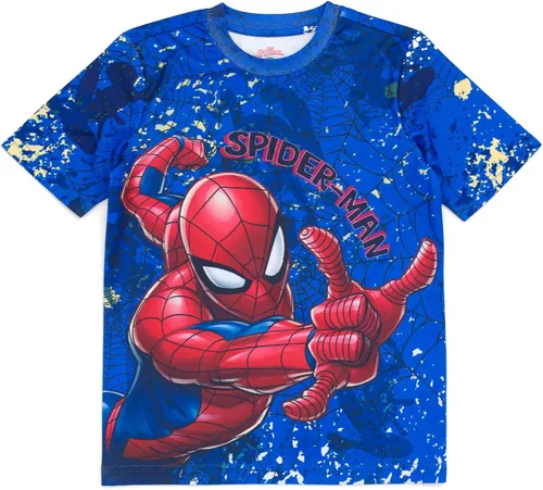 Miniatura 3 de Marvel Conjunto de camiseta y pantalones cortos de Spider-Man para niños pequeños y grandes