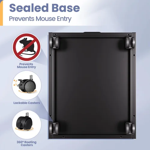 Miniatura 8 de Archivador de 2 cajones con cerradura, archivador vertical móvil para colgar carpetas tamaño A4/carta/legal, debajo del escritorio, pequeños