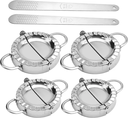 Miniatura 2 de Kit para hacer albóndigas de acero inoxidable con cuchara de relleno, incluye 2 moldes pequeños para albóndigas y 2 prensas grandes para hacer