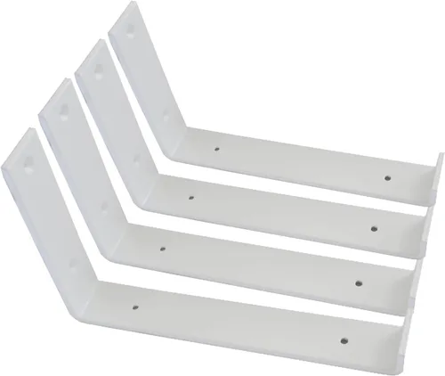 Miniatura 6 de Soportes de estante Paquete de 4 soportes flotantes resistentes de 6.0 pulgadas de largo x 4.0 pulgadas de alto x 1.5 pulgadas de ancho, estantes