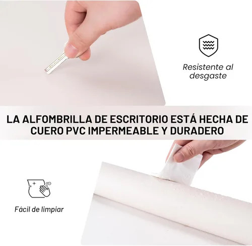Miniatura 3 de Protector de almohadilla de escritorio de piel CADONO, almohadilla de escritorio antideslizante, gran almohadilla de ratón de piel sintética PU