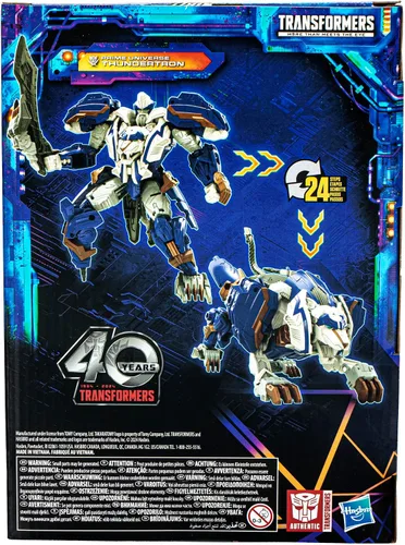Miniatura 16 de Transformers Legacy United Voyager Class Prime Universe Thundertron, figura de acción de conversión de 7 pulgadas, 8+