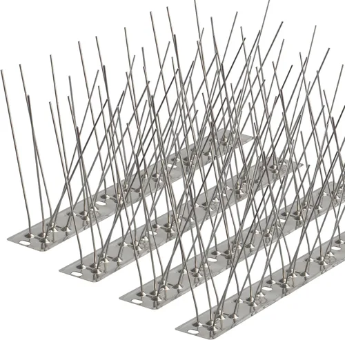 Miniatura 11 de Púas para pájaros de 9.84 pies, púas disuasorias de acero inoxidable 304 para exteriores para mantener alejadas a las aves, dispositivos