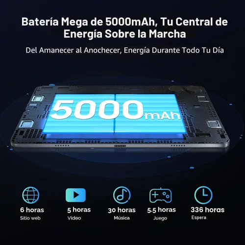 Miniatura 6 de Tablet 2026 Últimas tabletas Android 16 con pantalla Incell de 10.1 pulgadas, 24 GB de RAM 256 GB ROM /2 TB TF, Gemini AI, T606 Octa-Core + cámara