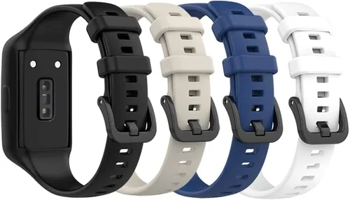 Miniatura 17 de Senter Correa de repuesto de goma suave de liberación rápida para Huawei Band 7 Smart Watch 10 pzas