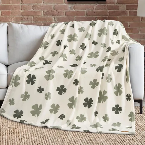 Miniatura 33 de Lucky Brand Camper Plaid Verde Oliva 50"x70" Manta de Felpa Acogedora - Manta de Microfibra Premium para Comodidad y Estilo Lujosos